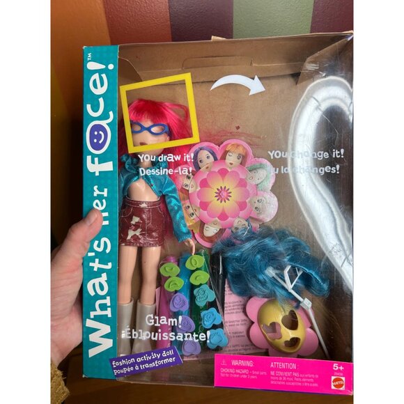 Y2K 2001 what’s her face glam fashion activity doll drawmissing some things - Picture 2 of 6